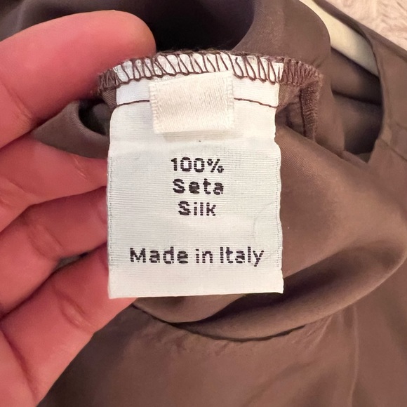 ROSSO35 100% Silk dress.  Size 46 | L | 10 - Picture 5 of 11